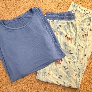 Little Sleepies Frozen Olaf and Friends Mens Pajama Set - LARGE